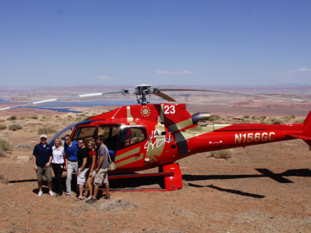 Upper Antelope Canyon + Tower Butte Landing with Horseshoe Bend Helicopter Tour (Self-drive required)